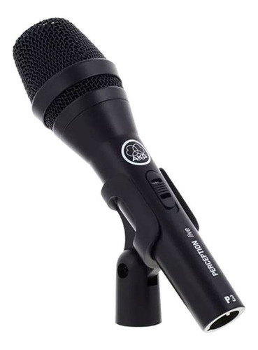 Microfone AKG P3 S dinâmico cardióide preto