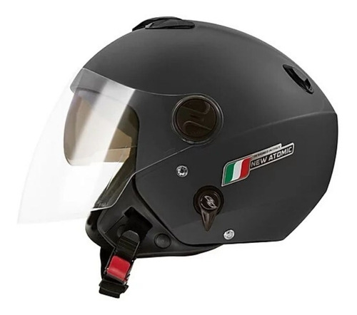 Capacete New Atomic Elite Preto Fosco Tam. 56 - Cap-714mb