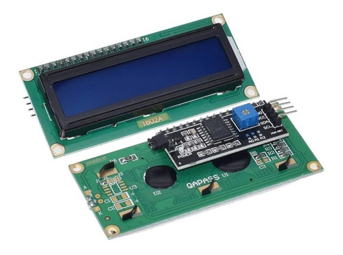 25 X Display I2c Lcd 16x2 Backlight Azul E Escrita Branca