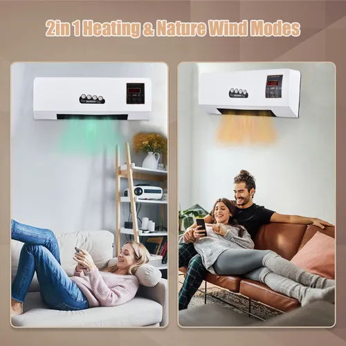Ventilador Eléctrico Combinado, Calentador Doméstico Y De Co