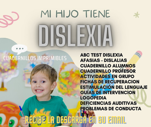 Kit Imprimible Dislexia,ejercicios,actividades,todo En Pdf