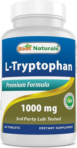 L- Triptófano Insomnio 1000mg 60 Tabletas Eg T44 Sabor ND