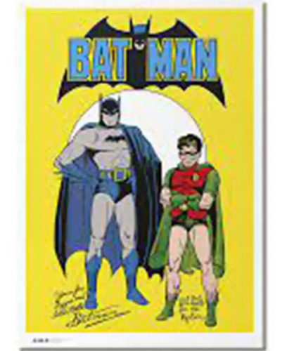 Poster Exclusivo Batman Firmas Batman Y Robin
