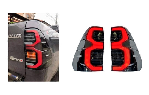 Faro Posterior New Smoke Led Para Hilux 2016 Al 2021