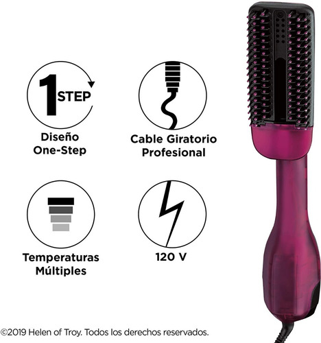 Revlon Salon Cepillo Tecnolog Hidromist Secar Estilizar Pelo