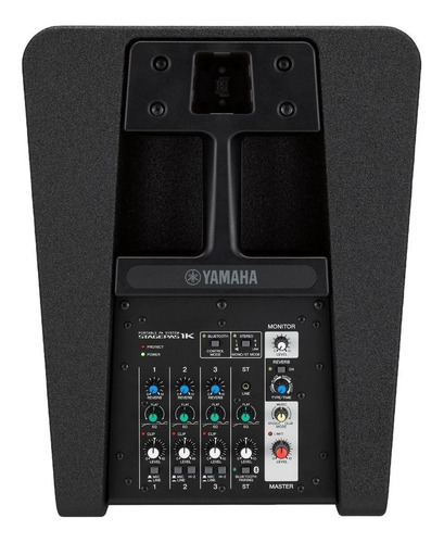Imagen 3 de 3 de Bocina Yamaha Stagepas 1K con bluetooth negra 100V/220V-240V