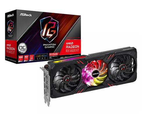 Tarjeta de video AMD ASRock  Phantom Gaming D Radeon RX 6600 Series RX 6600 XT RX6600XT PGD 8GO OC Edition 8GB