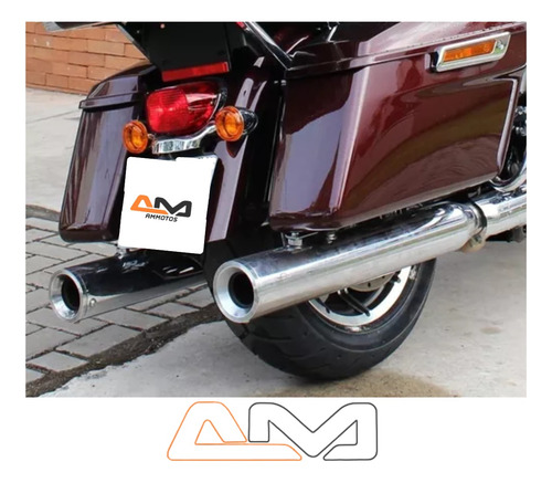 Ponteira Corte Reto Harley Touring Cromada 2017 Á 2022