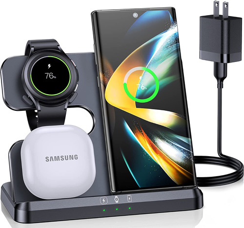 Cargador Inalámbrico Para Samsung Galaxy S24/s23/watch/buds