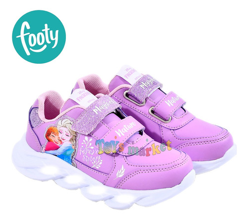 Imagen 2 de 8 de Zapatilla Con Luces Frozen Peppa Paw O Cars Disney Footy