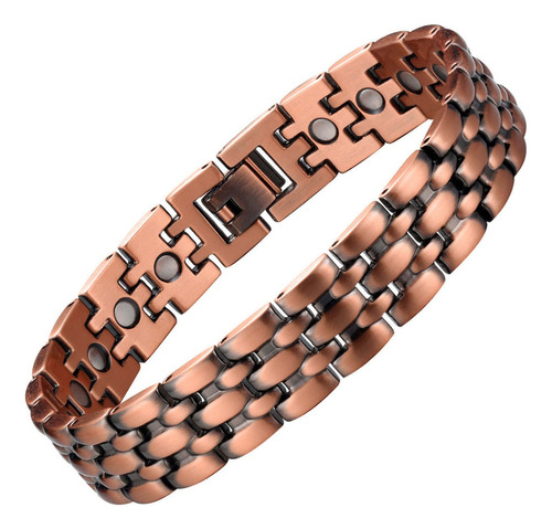 Pulseras De Cobre Para Hombre, Pulsera Magnética Con Poderos