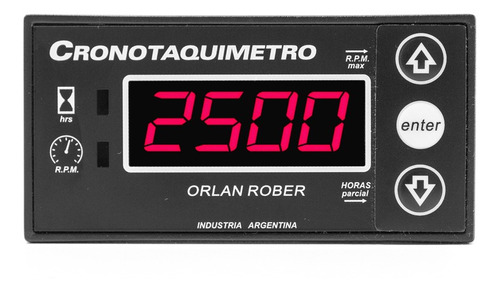 Cronotaquimetro Tacometro Orlan Rober Con Horímetro 12v 24v