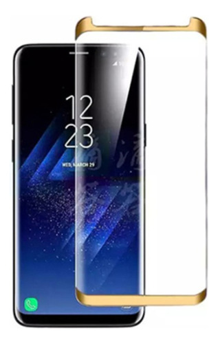 Vidrio Templado Glass 5d Dorado Para Samsung Note 8