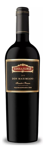 Vinho Errazuriz Don Maximiano Founders Reserve 2018