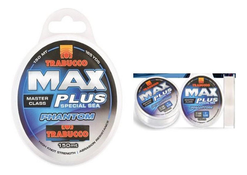 Linha Monofil. Trabucco Max Plus Phantom 0,30mm 18lb 150m