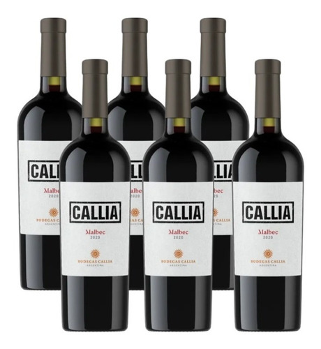 Vino Callia Malbec 750 Ml Caja X 6