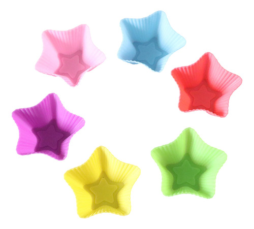 Magdalenas Con Forma De Estrella De Cinco Puntas, 5 Cm, Para
