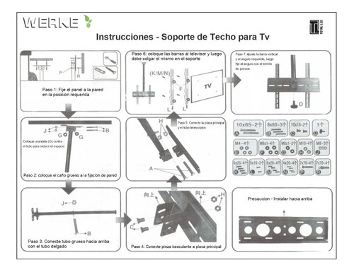Soporte Tv Led Para Techo 14 A 32 Pulgadas