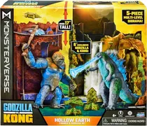 Comprar Playmates Figuras Godzilla Vs Kong Hollow Earth 5 Piezas Diorama Dgl Monsterverse Hollow