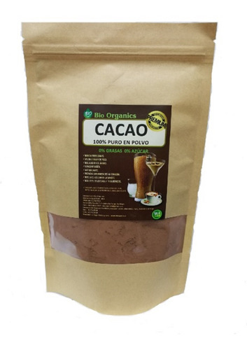  2 Paquetes Cacao En Polvo 200mg  100% Puro 0%grasa0%azucar 