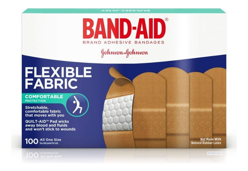 Vendaje Curitas Adhesivas De Tela Flexible Band-aid 