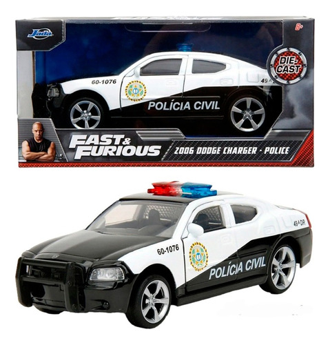 Jada Rápidos & Furiosos Dodge Charger 2006 Policia 1/32