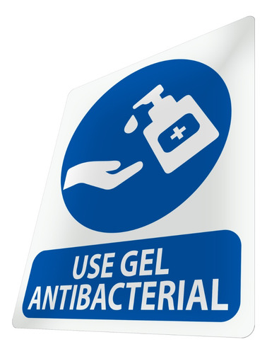 Letrero Use Gel Antibacterial Cartel Señalética Señalización