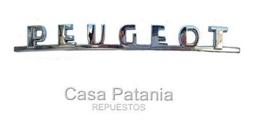 Insignia Peugeot 504 Baul Cromada Metal Original Nueva