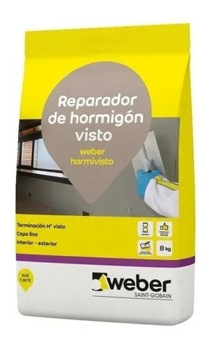 Weber Hormivisto 10 Kg Reparador De Hormigon Visto