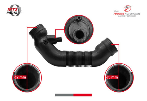 Ducto Toma Filtro De Aire Para Vw Jetta Mk6 2.0 2015 2016