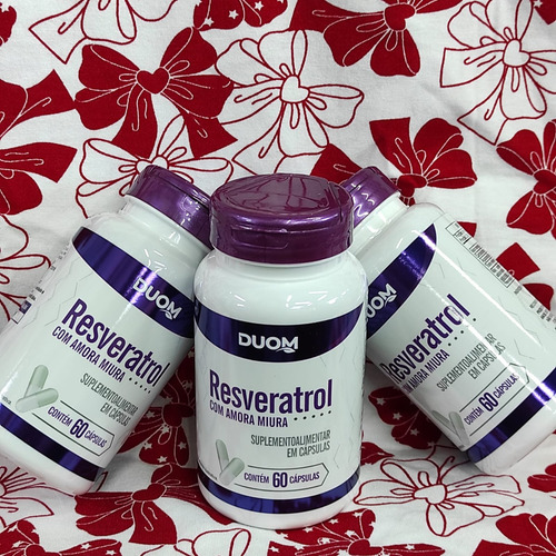 Resveratrol Com Amora Miura 60 Cápsulas (duom) Sabor Natural
