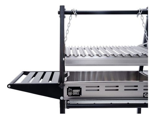 Hobby Grill Asador De Carbón Pampa I Chef Acero Inoxidable Color Plateado