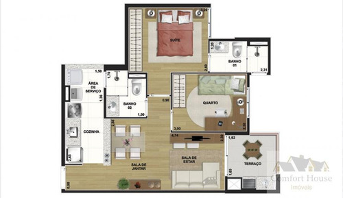 Imagem 20 de 28 de Apartamento Em Vila Tibiriçá, Santo André/sp De 65m² 2 Quartos À Venda Por R$ 315.000,00 - Ap2089946-s