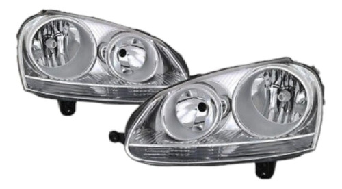 Par De Faros Vw Bora 2005 2006 2007 2008 2009 2010 F/cromado