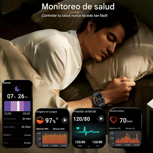 Reloj Inteligente Smart Watch Hombre Mujer Con Linterna