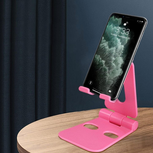 Imagen 3 de 10 de Soporte Atril Celular Apoya Tablet Plegable Base Regulable