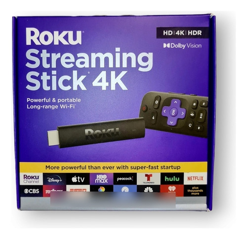 Roku Streaming Stick 4k Hdr Control Remoto Por Voz Black