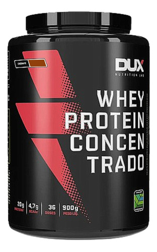 Whey Puro 100% Concentrado 900g Dux 32 Doses C/ 20g Proteína Sabor Cookies