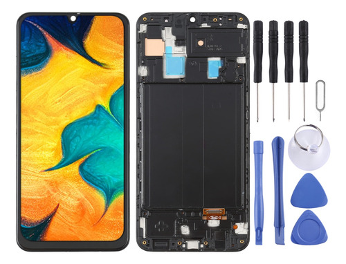 Pantalla Oled Con Marco Para Samsung Galaxy A30 Sm-a305 