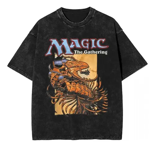 magic the gathering tシャツ Craw Wurm XL Camiseta Lavada Magic Game Gathering Mtg Hip Hop Novidade