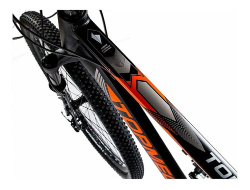 Mountain bike TopMega Regal R29 M 21v frenos de disco mecánico cambios Shimano Tourney color naranja