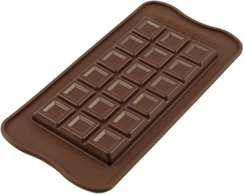 Molde Silicona Chocolate Tableta Bar Scg37 Silikomart