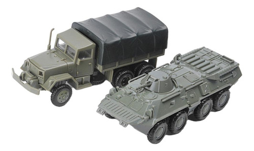 1/72 Escala De Plástico 4d Montaje M35 Camión Y Btr-80