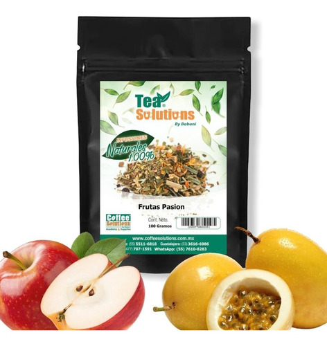 Tisana Frutal Sabor Frutas De La Pasión, Tea Solutions 100gr