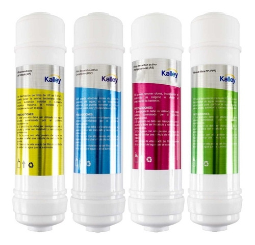 Kit Filtros De Agua Kalley X4