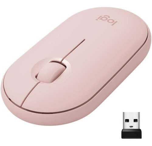  Mouse Inalámbrico Logitech M350 Pebble Rosa Usb Mexx 1