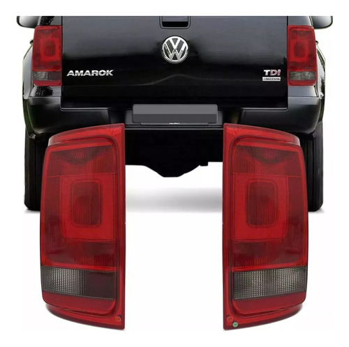 Juego Faro Trasero Volkswagen Amarok Fume T/arteb 2011 Ad