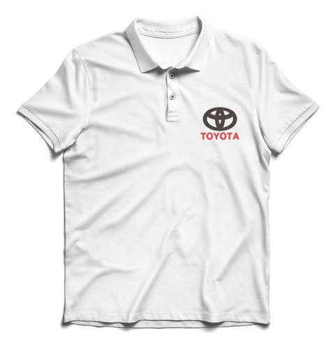 Remera Polo Chomba Hombre Caballero Bordada Logo Toyota 