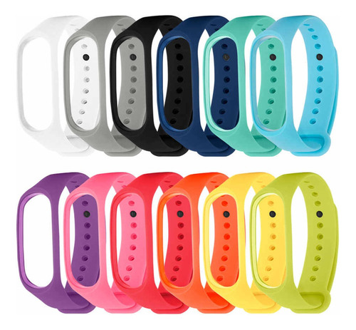 Pack De 4 Correa Malla Para Xiaomi Mi Band 3 4 5 6 7 Navidad