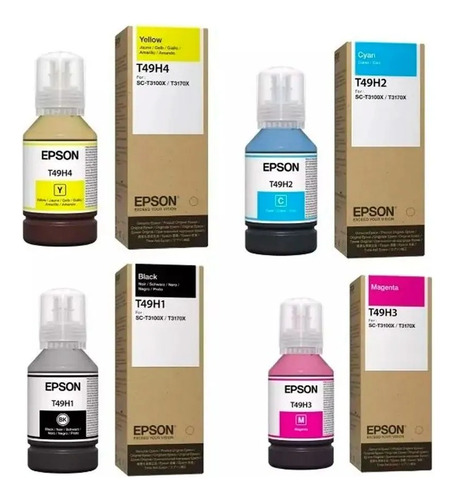 Tinta Epson Juego X 4 Cmyk 140ml Epson 3170x